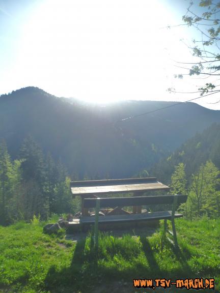 Bank in der Sonne