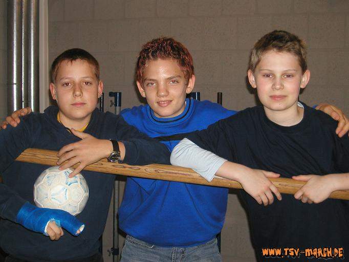Felix,Flo und Julius (von links)