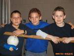 Felix,Flo und Julius (von links)
