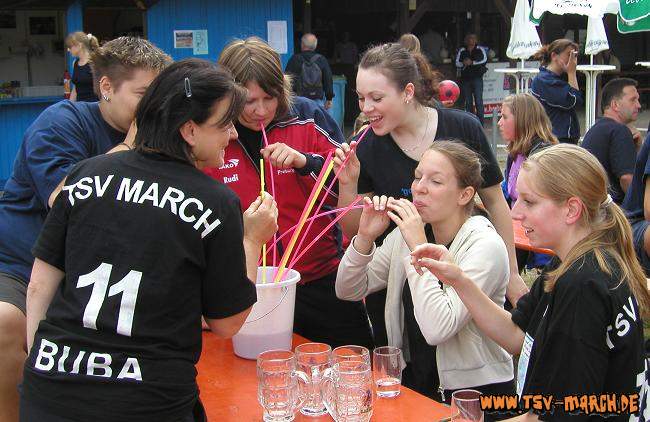 Aufwärmen der Damen